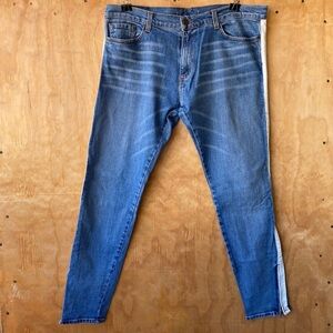 Golden Denim Skinny Ankle Zip Moto Jean